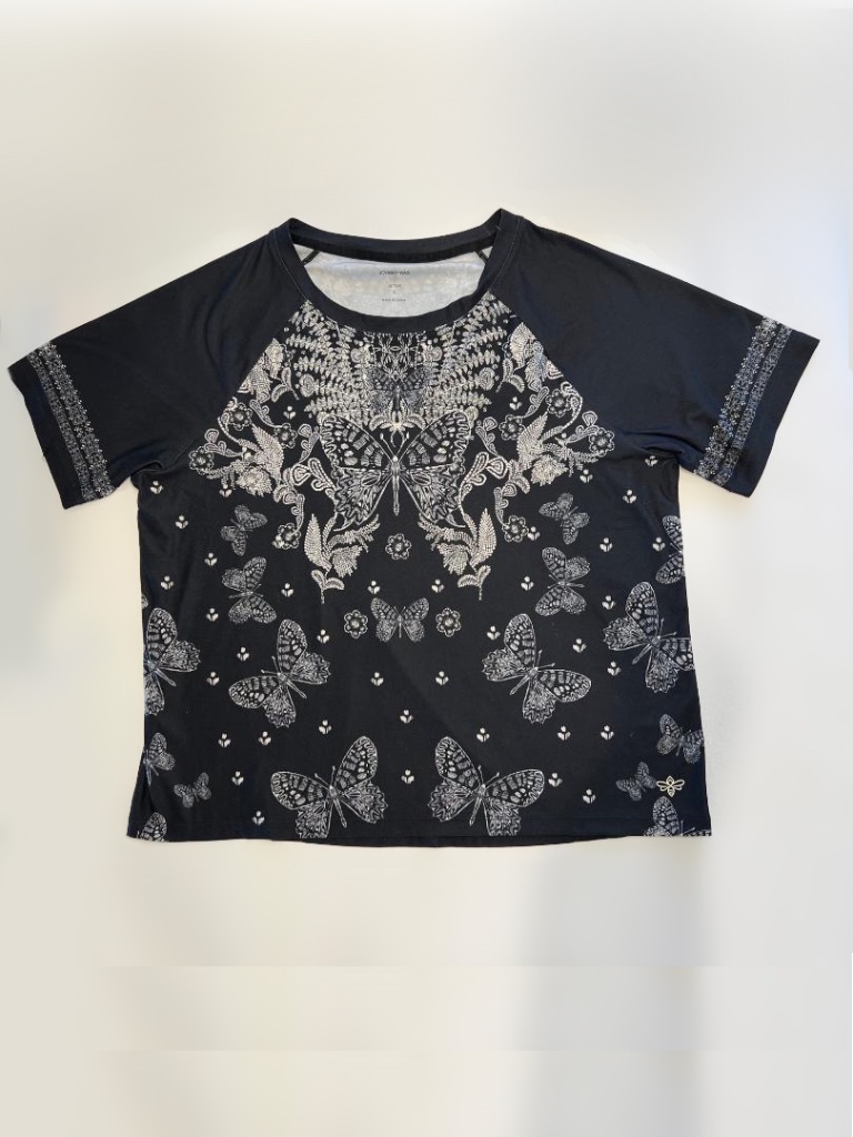 Nwot Johnny Was Butterfly Tee Size Small